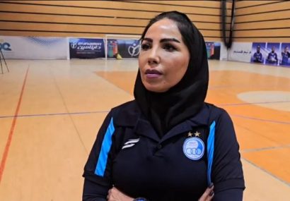 مصاحبه با یاری بعد از دیدار دو تیم فوتسال بانوان استقلال و ثامن مشهد