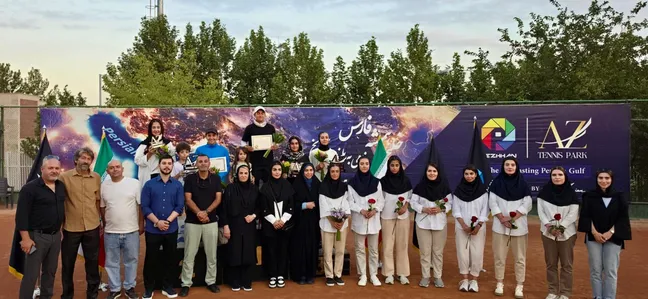 قهرمانی یاسمن یزدانی در مسابقات تنیس بانوان
